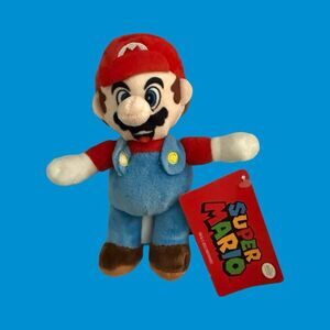 NWT Super Mario Bros Mario Plush Stuffed Doll Toy Official Nintendo #1